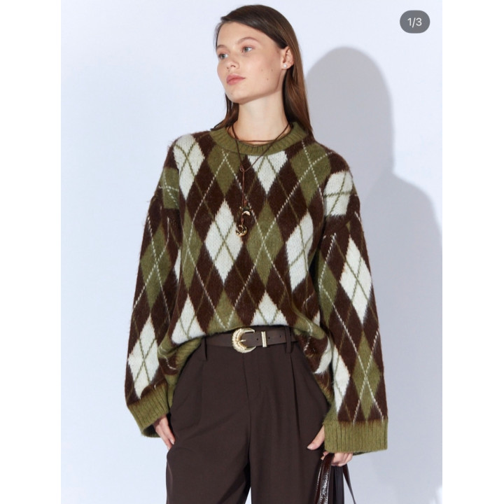 بلوزة اخضر و أسود