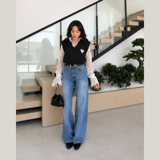 wide leg denim