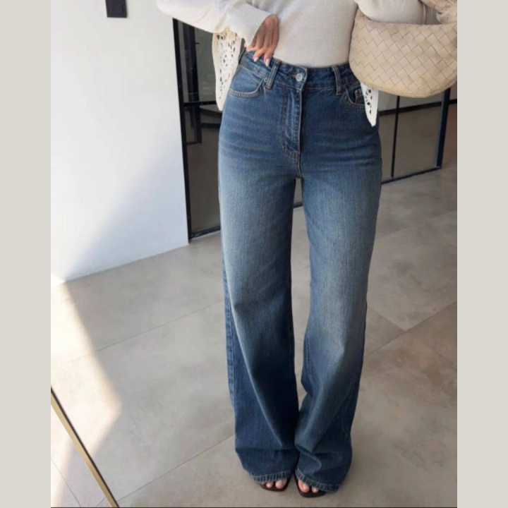 wide leg jeans رجل عريضة