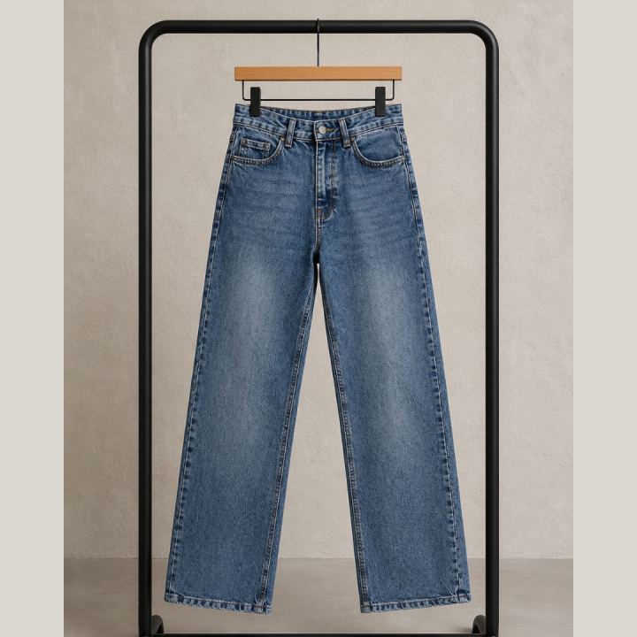 wide leg jeans رجل عريضة